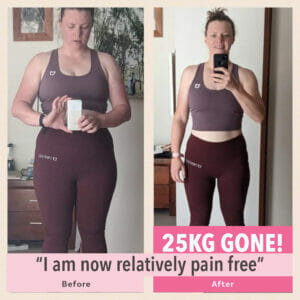 Keighley’s 80:20 rule helped her shed 25kg and find relief from chronic pain!