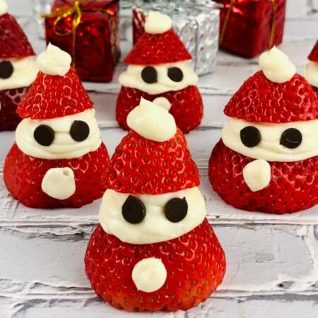 How to make the best Strawberry Santas for Christmas healthy snacks
